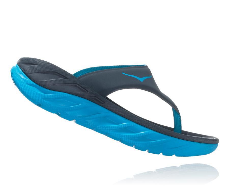 Hoka One One Womens Sandals - ORA Recovery Flip - Navy - VCBG21856